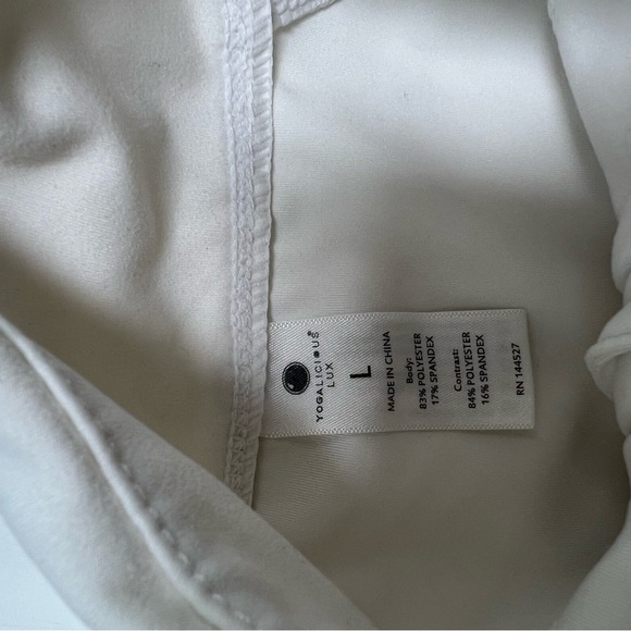 Yoga aw white zip up sports jacket L L107-28 - Picture 5 of 5